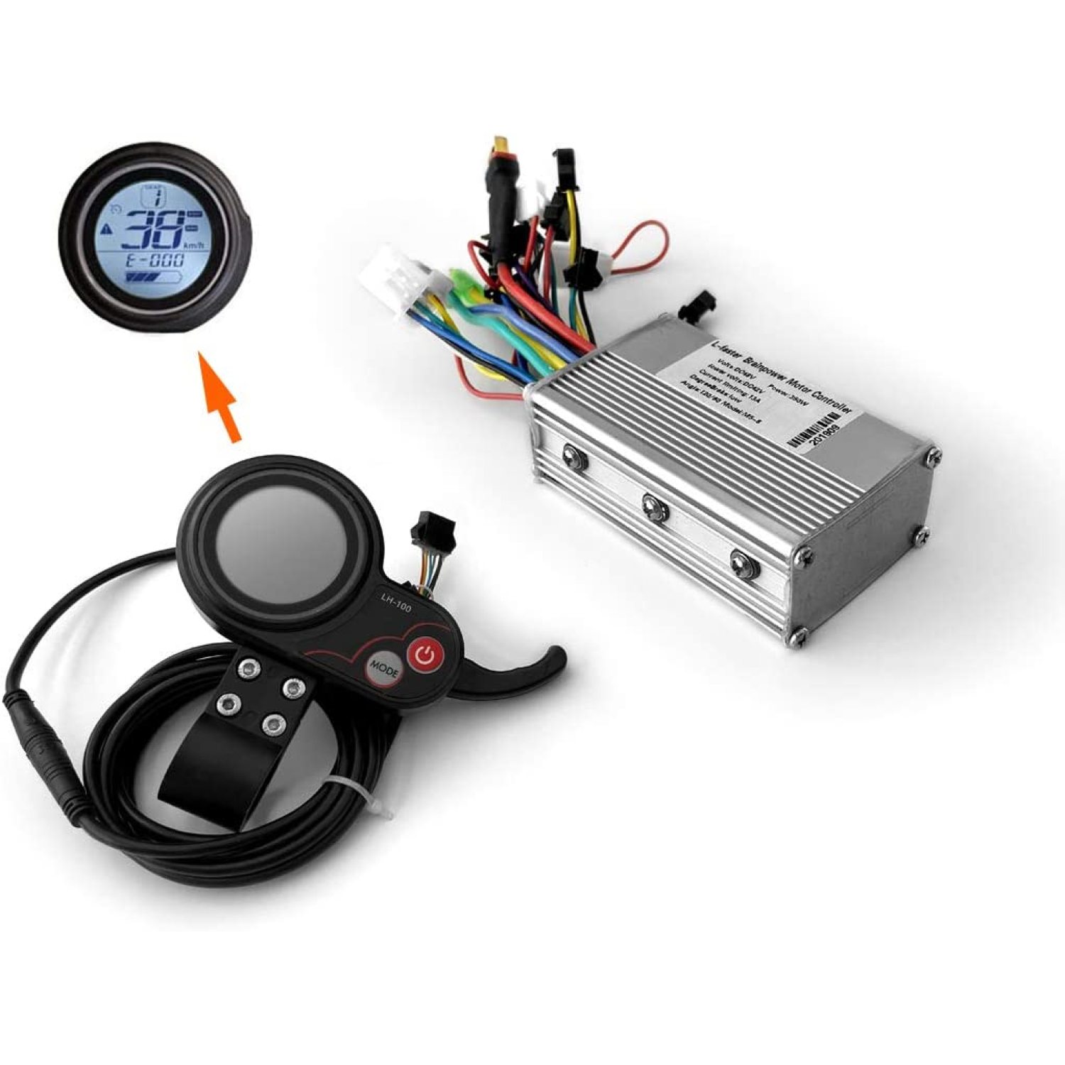 Bilot 250/350W Electric Scooter LCD Display and Thumb Throttle Electric