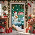 thumbnail image 4 of TIELUTT Rideau de Porte de Noël Intérieur Extérieur Célébration Saisonnière Fête pour Noël pour Maison Porte Jour du Souvenir Événement Décorations Robe de Fête pour Femmes Ensemble de Décorations de Fête Robe de Fête Robe de Fête pour Femmes, 4 of 4