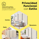 thumbnail image 5 of BEE VIBES Biombo Divisor Portátil y Plegable de 3 Paneles, Separador de Ambientes 259 Ancho x 180 Alto cm de Habitación, Pantalla de Privacidad Independiente, Beige, Ideal Recámara, Estudio y Oficina, 5 of 6