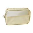 thumbnail image 1 of Bolso de maquillaje de malla bolsa transpirable multipropósito con organizador de cremallera ligera 22cmx14.3cmx6cm, 1 of 8