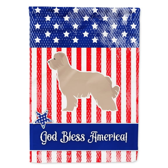 Carolines Treasures BB3318GF USA Patriotic Pyrenean Shepherd Flag Garden Size  Small multicolor