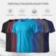 thumbnail image 1 of Camiseta deportiva para hombre Estampado de camuflaje Secado rápido Elástico O Cuello, 1 of 7