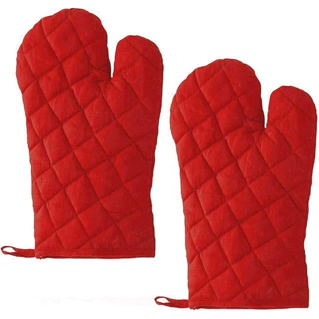 Guantes de horno resistentes al calor hasta 180 °C, guantes para cocinar, horno, hornear, asar a la parrilla