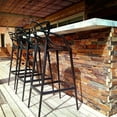 thumbnail image 2 of Heavenly Collection Black Plastic Counter Stool SET OF 6, 2 of 7