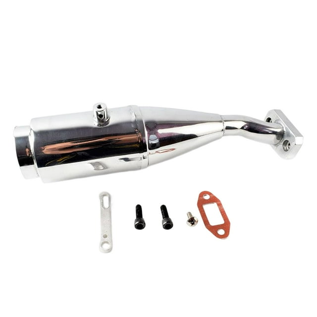 Tubo de doble capa Hugo Tubo de escape de coche RC Plata