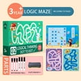 thumbnail image 2 of F Control Pen Training Kindergarten Children Transport Pen Focus Activity Toy Educational Workbook Logic Maze 76 Pages 50Ml, 2 of 2