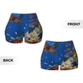 thumbnail image 5 of Vsdgher Colorful Coral Reef print Workout Shorts for Women Seamless Soft Smooth Gym Yoga Scrunch Active Exercise Fitness Shorts, 5 of 8