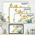 thumbnail image 4 of Designart 'Yellow Vintage Orchids On White' Traditional Framed Canvas Wall Art Print, 4 of 5