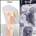 thumbnail image 4 of 10Pcs Satin Chair Sashes Ties - Wedding Banquet Party Event Decoration Chair Bows-Champagne, 4 of 5