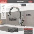 thumbnail image 2 of Delta 9178-Dst Leland Pull-Down Kitchen Faucet - Black, 2 of 7