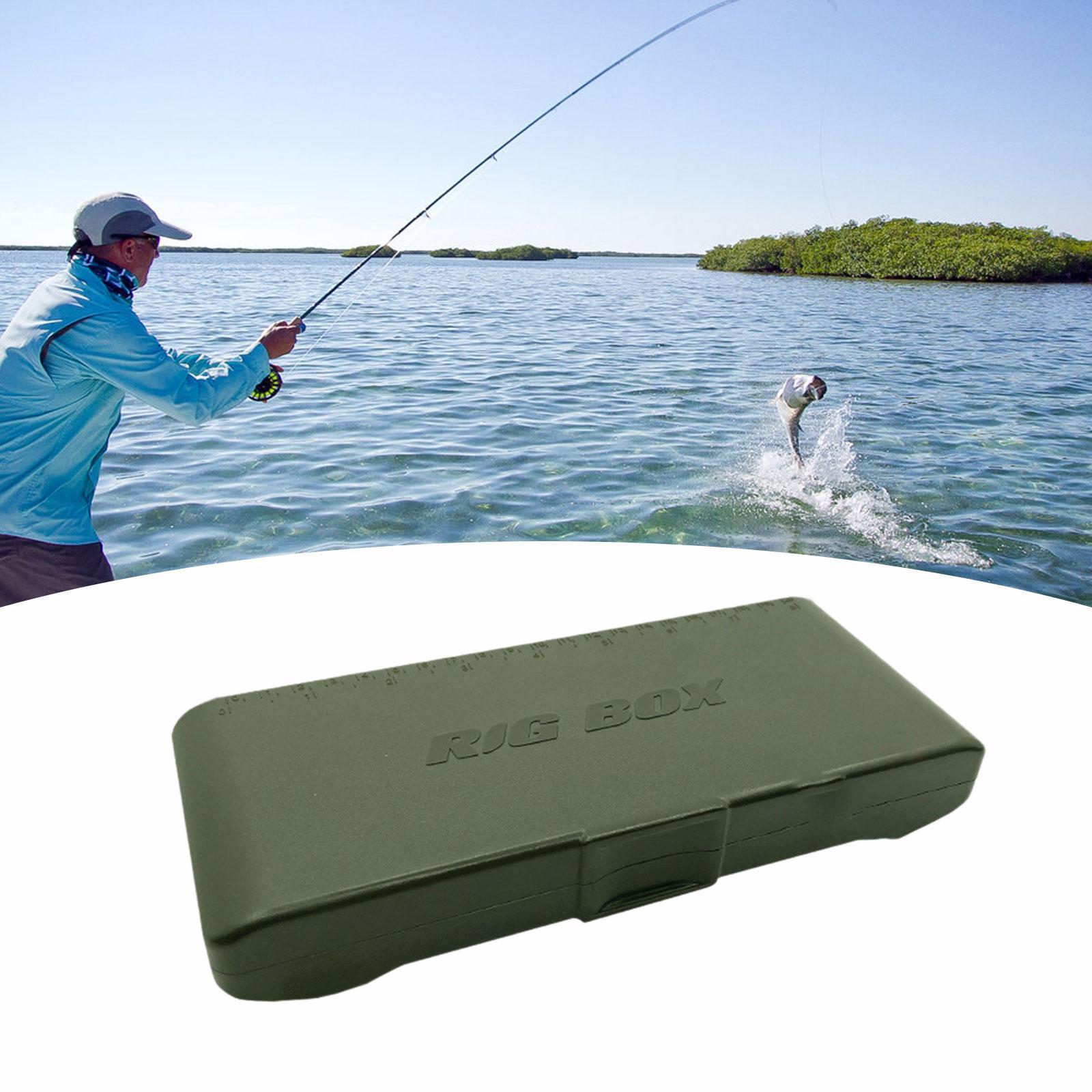 Fishing Tackle Case Portable Fishing Line Box with Secure Magnetic Lid for Lure Storage Travel Boat Saltwater Freshwater