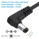 thumbnail image 2 of Uxcell 3Ft USB a conector de barril DC 5.5x2.1mm, 3 piezas de adaptador de cable de 24AWG, negro, 2 of 6