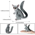 thumbnail image 2 of Holzlrgus Sugar Glider Figurine Realistic Plastic Flying Squirrel Sitting Statue for Collection Birthday Gift Ornament, 2 of 4
