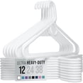thumbnail image 1 of Perchas NEATERIZE de plástico resistente, 12 unidades, blancas, 1 of 6