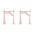 thumbnail image 4 of Guardoinrt Wedding Arch Drape Statement Beautifully Draped Arch Durable And Soft Easy Care silver pink 2Set, 4 of 6
