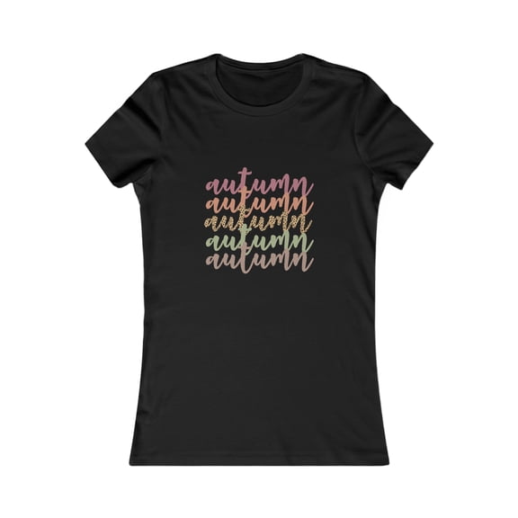 Women's Autumn T-Shirt: Cozy and Stylish Fall Fashion in Black