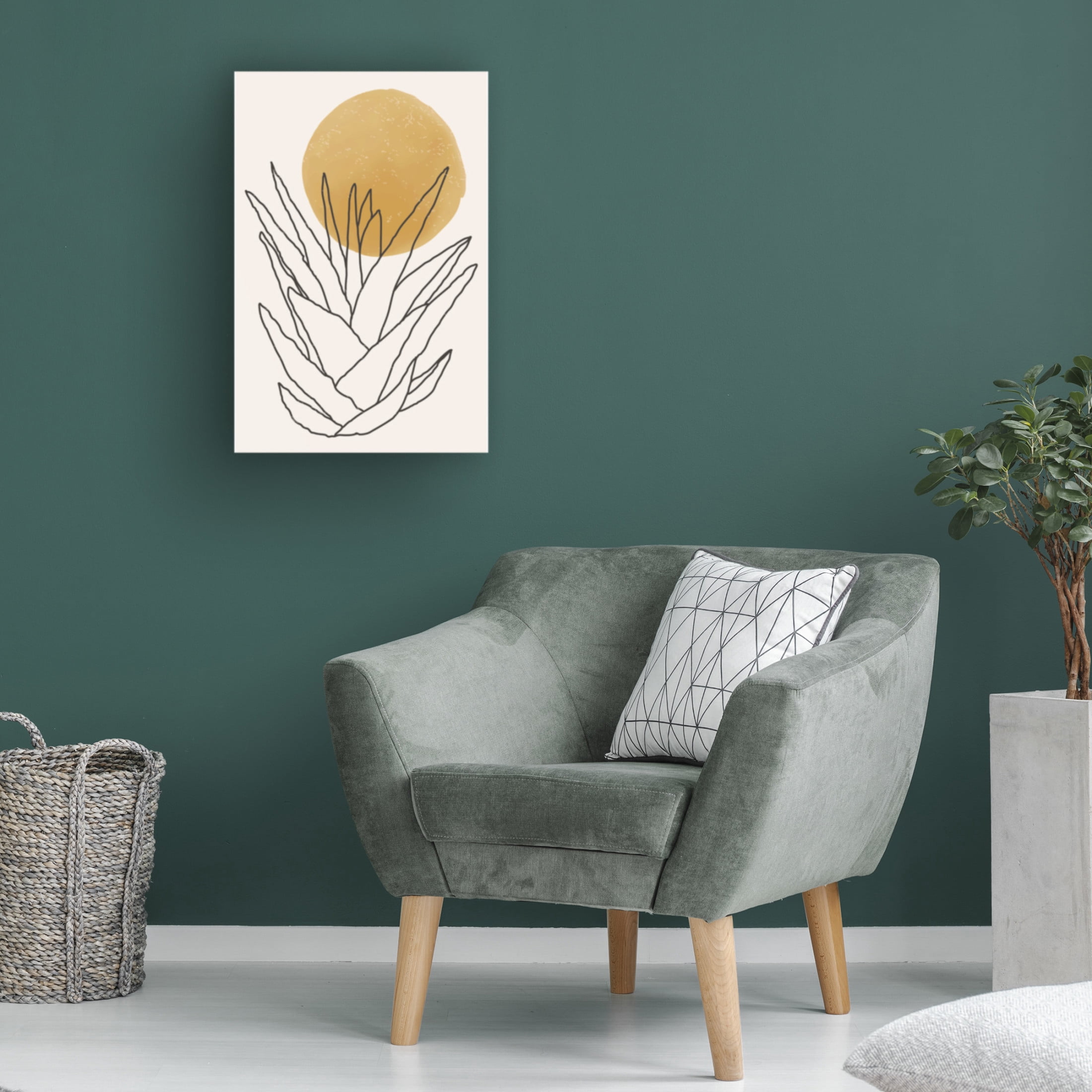 Trademark Fine Art jay stanley  Abstract Agave Sunshine 1 Canvas Wall Art