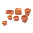 thumbnail image 1 of Set de 7 Piezas 1/12 Pote de Flor en Miniatura para Decoración de Jardín de Hadas de Casa de Muñecas Sunnimix Miniaturas de casa de muñecas, 1 of 6