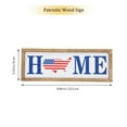 thumbnail image 3 of Shisuyan Patriotic Door Sign Blue Wood 1Set 8.9X3.3In, 3 of 8