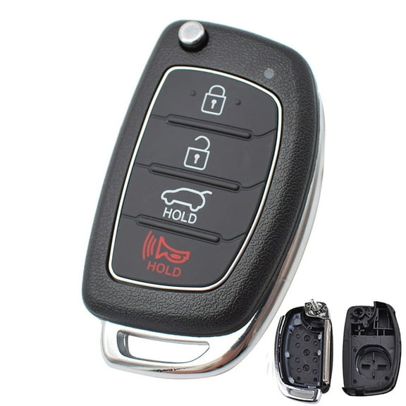 DON'T TOUCH MY KEY 4 Buttons Car Remote Key Case Cover fob for Hyundai Santa fe Sonata Tucson