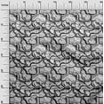 thumbnail image 3 of oneOone Cotton Cambric Dark Gray Fabric Abstracts Sewing Material Print Fabric By The Yard 56 Inch Wide, 3 of 5