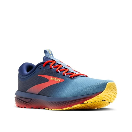 Brooks Men’s Revel 7 Neutral Running Shoe - Blueprint/Red/Aspen Gold - 12 Medium