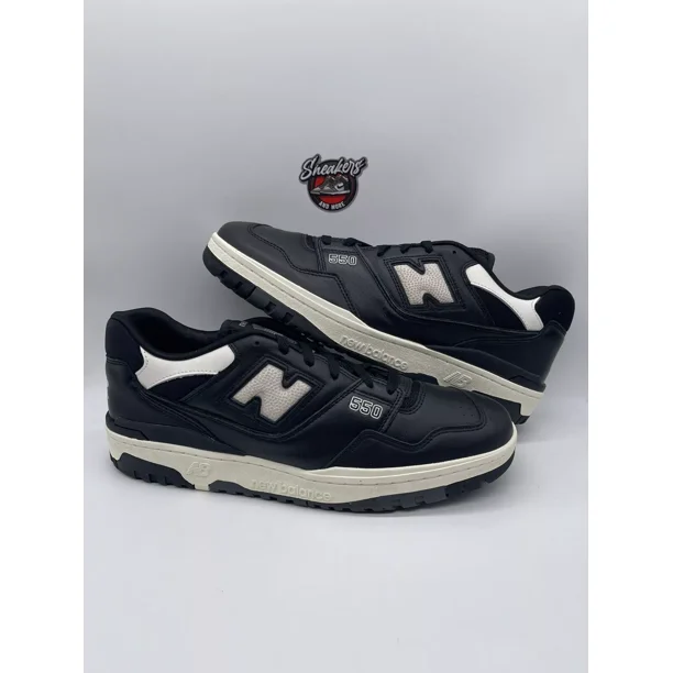 New Balance 550 Men's Athletic Sneaker Black White Panda BB550LBW Size 14