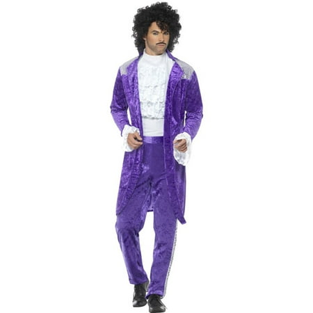 80s Purple Musician Costume, Extra Large