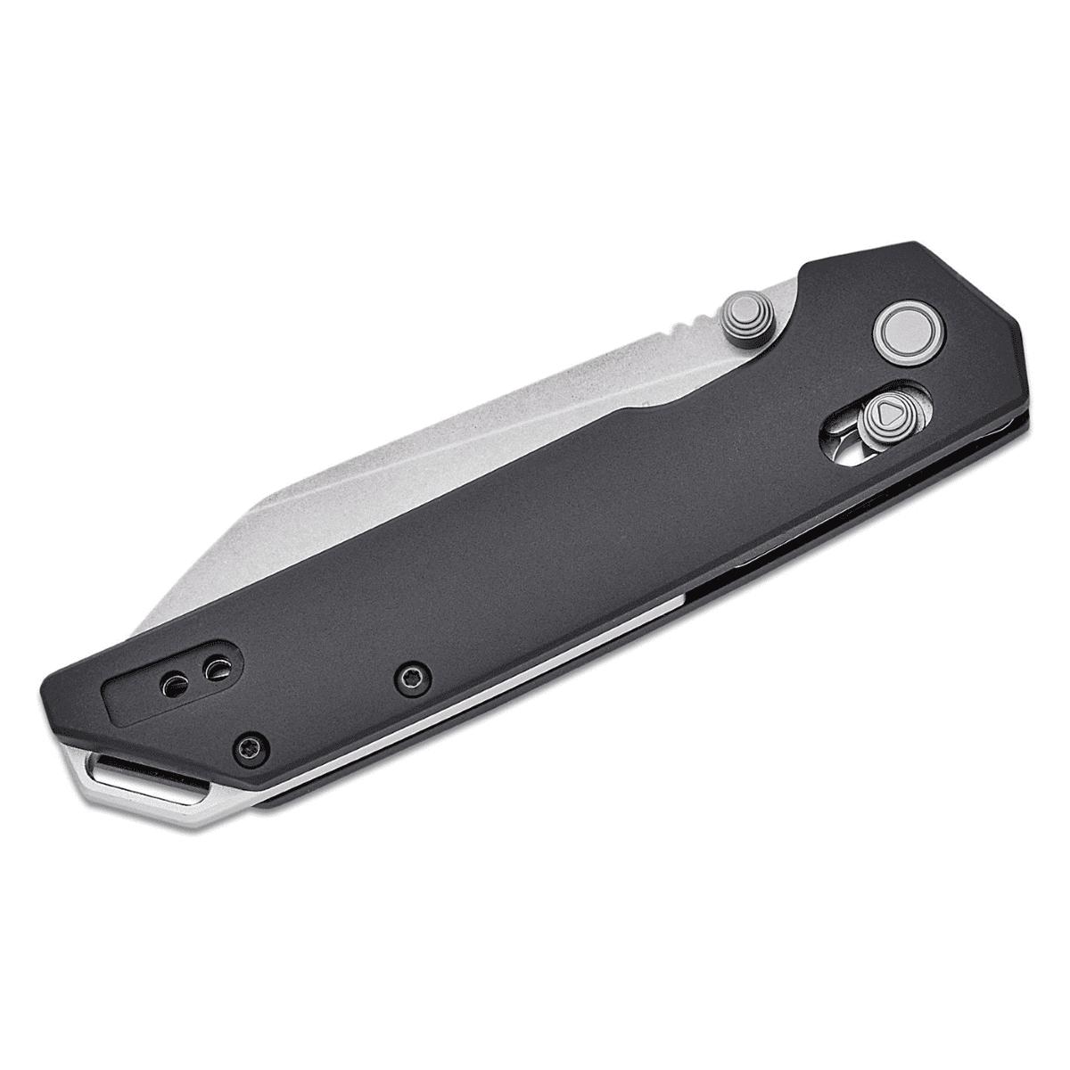 Kershaw Iridium Reverse Tanto Manual DuraLock Reverse Tanto Blade EDC Folding Pocket Knife - Black