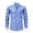 Blue #27, variant on Dresfit Men's Dress Shirt Striped Button Down Shirts Spring Stretch Solid Long Sleeve Shirt Summer Anti Wrinkle Big and Tall Work Business Tops Blue M