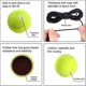 thumbnail image 2 of 4 Pack Tennis Training Ball With String, Tennis Trainer Balls, Self Practice Trainer Tool For Tennis Trainer, 2 of 4