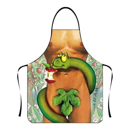 

YuanRX Cooking Essentials Funny Personality Creative Apron Muscle Men s Apron Bikini Series Cartoon Couple Apron Polyester Apron Kitchen Essential (Clearance)