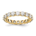 thumbnail image 1 of Diamond2Deal 14K Or Jaune 3 cttw Bande Éternité Complète pour Femmes Taille 7.5, 1 of 7