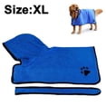 thumbnail image 2 of Dog Bathrobe Soft Super Absorbent Microfiber Dog Drying Towel Robe with Hood/Belt for Large,Medium,Small Dogs, 2 of 5