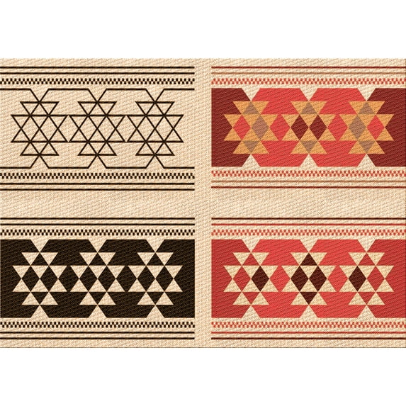 Ahgly Company Machine Washable Indoor Rectangle Transitional Khaki Gold Area Rugs, 8' x 10'