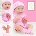 thumbnail image 3 of K.T. Fancy 14 Inch Baby Doll with Clothes and Accessories Set, 12 Pcs Baby Doll Clothes and Accessories include Doll Clothes, Soft Doll Shoes and Socks, Baby Doll Playset for Toddlers 3 Ages and Up, 3 of 6