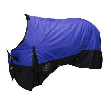 Showman Waterproof & Breathable 600 Denier Turnout Blanket (Blue 80 )
