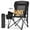 Black, variant on Sophia & William 2-Pack Oversized Camping Chair Heavy Duty High Back Camping Chairs 500lbs Capacity Folding Lawn Chairs with Cup Holder, Portable for Outdoor, Beach and Picnic, Black
