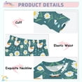 thumbnail image 4 of Duck and Flowers Cotton Pajamas 2 Piece Set Sleepwear Soft and Comfortable Homewear Nightwear, 4 of 7