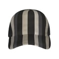 thumbnail image 4 of Curved Design Along The Top Of The Baseball Cap Reinforced Adjustable Breasted Four Seasons Available Pale Violet Grey Stripe_2, 4 of 8