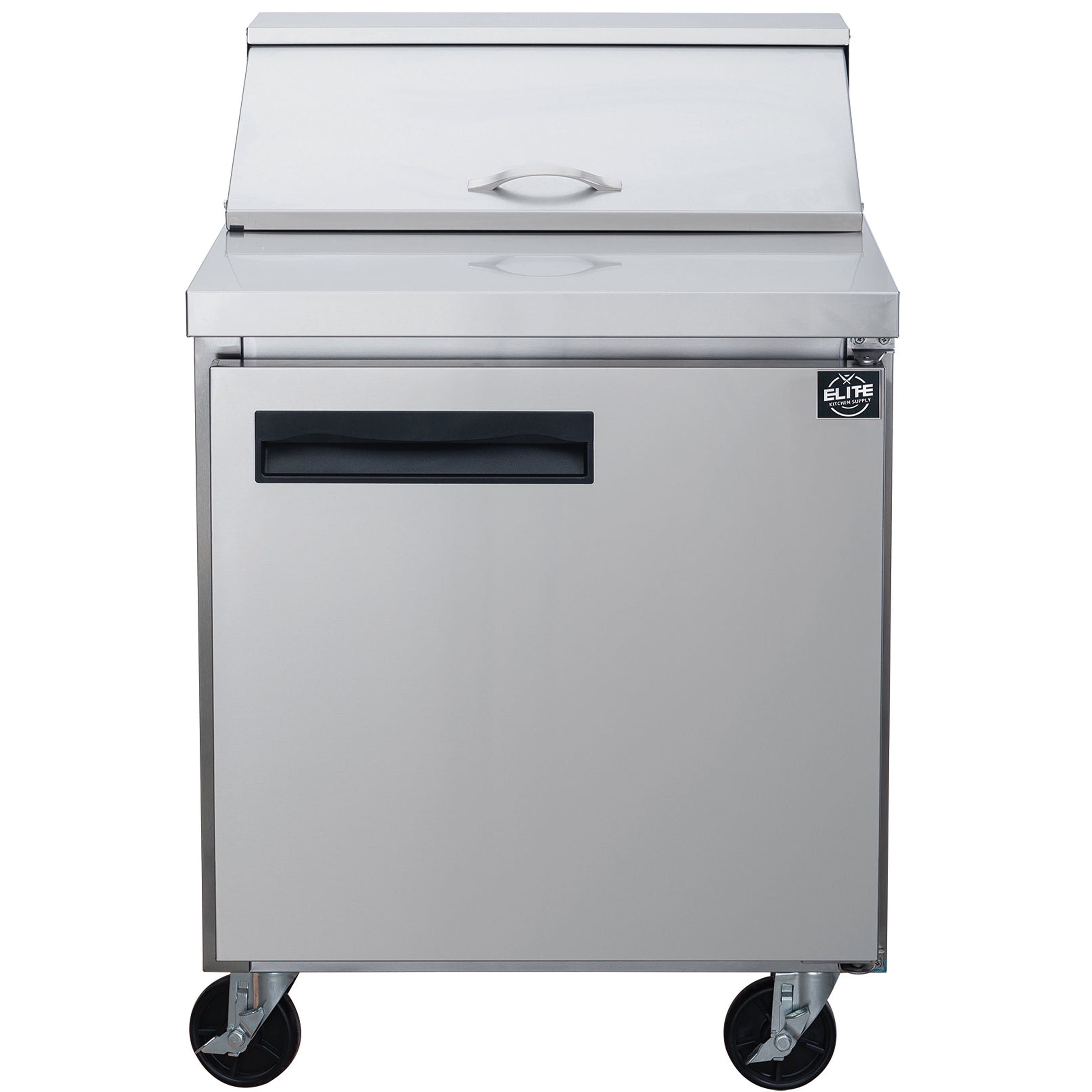 28 in. Commercial Refrigerated Sandwich/Pizza Prep Table Cooler 6.6 Cu. Ft. Refrigerator, NSF Certified