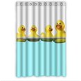 thumbnail image 1 of ABPHQTO Cortina de ducha impermeable con diseño de pato de goma amarilla con azulejos divertidos y bonitos 120x180 cm, 1 of 2