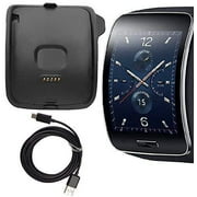 Gear S Charger, Samsung Gear S Charging Cradle Dock, SM-R750 AnoKe Replacement Portable Charging Docking Station Cradle Dock + USB Cable Cord for (Samsung R750 Dock)