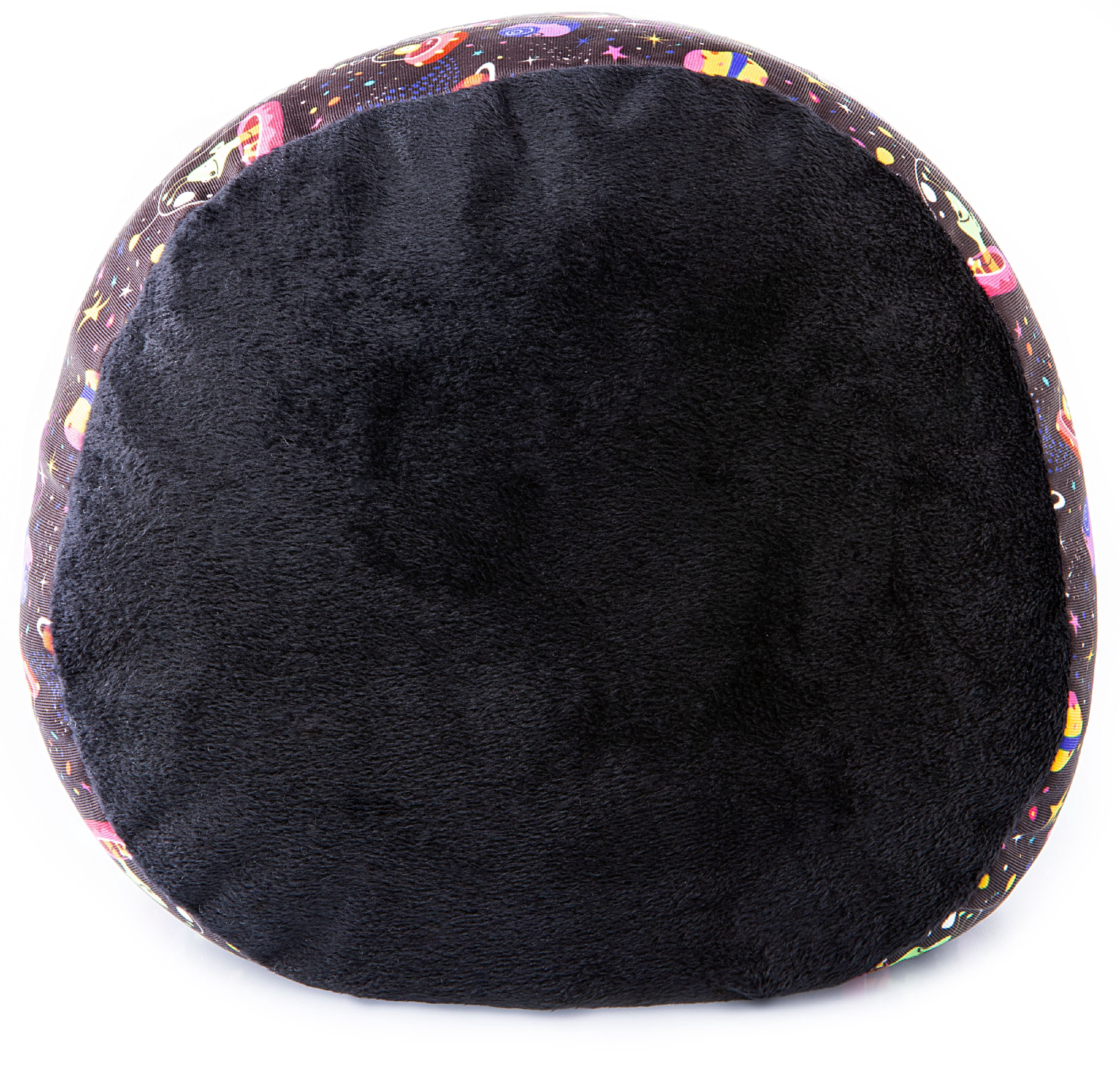 Mooshi Squish Microbead Bed Pillow, 14" x 7" - Airy Squishy Soft Microbeads - Eighteen Fun Bubbly Colors To Choose From - Cuddly And Fun Dormroom Accessory - Bed Pillow, Space