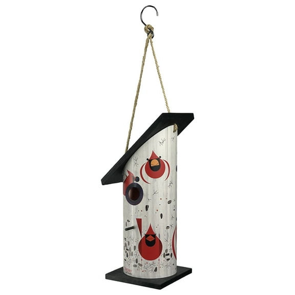 Red Carpet Studios Birdhouse Charley Harper Cardinals Wood LG