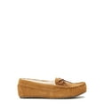 thumbnail image 6 of Joyspun Women's Suede Moccasin Slippers, Wide Width Available, 6 of 6