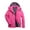 Pink, variant on Womens Rain Jackets With Hood Waterproof Casual Fleece Lined Lightweight Coat Plus Size Outdoor Trench Coat for Rainy Days Yellow Raincoat(Black1,L)