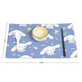 thumbnail image 2 of Cinnamoroll Placemats for Dining Table Set of 4, Decorative Place Mats for Kitchen Table Heat Insulation Stain Resistant Table Mats 12 X 18 Inch, 2 of 8