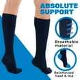 thumbnail image 6 of Absolute Support Women Compression Stockings Made in USA 20-30mmHg Navy X-Large, 6 of 10