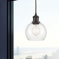 thumbnail image 2 of 516-1P-WPC-G124-6 Innovations Lighting Ballston Athens 1 Light 6" Cord Hung Mini Pendant Clear/Oil Rubbed Bronze, 2 of 2